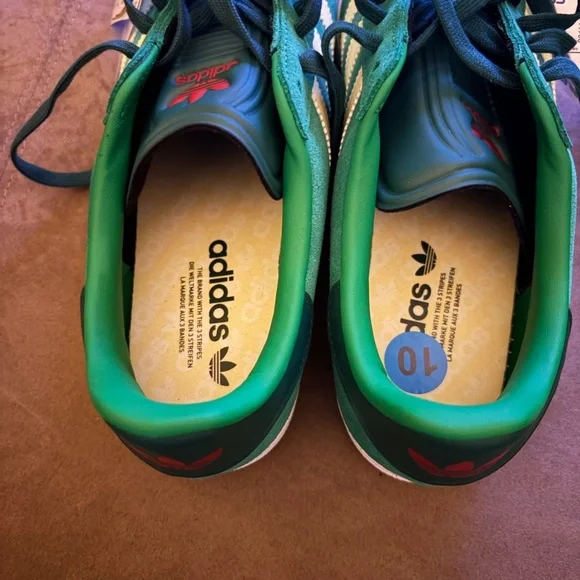 adidas Gazelle Green and Yellow Sneakers - Picture 2 of 3